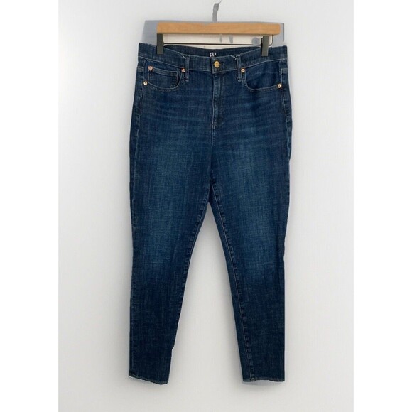 Gap Denim - Gap True Skinny Jeans Womens 31R Blue Denim Classic Rise Stretch 5 Pocket Pants